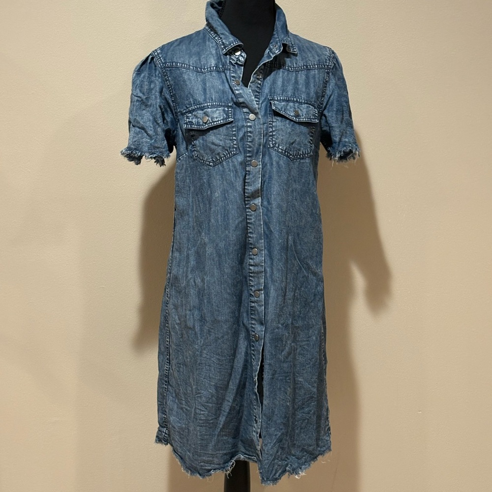 Given Kale Soft Denim Look Dress